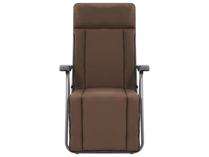 Conjunto 2 Silla Jardin VIDAXL Marrón Tela (58x73x107 cm)
