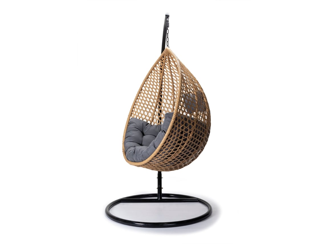 Silla Mecedora LP. Cesta Colgante. Muebles de Jardin y Terraza, Natural SALDOSYSTOCKS