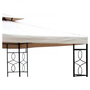 Toldo decorativo cuadrado 300x300x300 cm beige