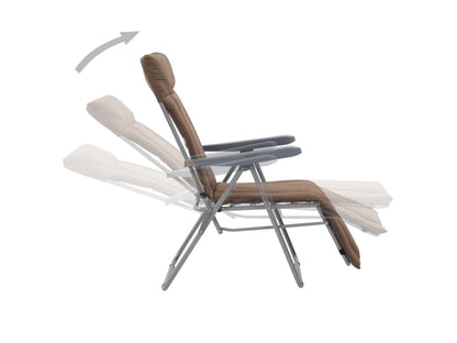 Conjunto 2 Silla Jardin VIDAXL Marrón Tela (58x73x107 cm)