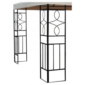 Toldo decorativo cuadrado 300x300x300 cm beige